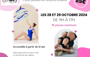 Stage vacances scolaires OCTOBRE 2024